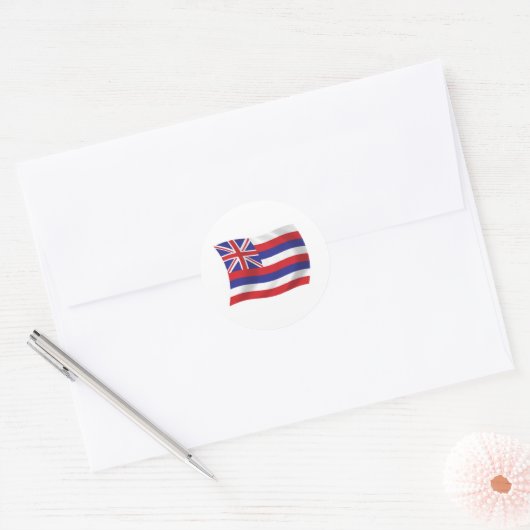 Hawaii Flag Sticker (Envelop)