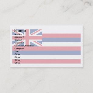 Hawaii Flag Visitekaartje