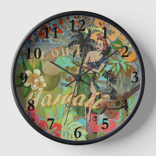 Hawaii Flower Hula  Floral Graphic (Voorkant)