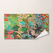 Hawaii Flower Hula Floral Graphic Bad Handdoek (Handdoek)