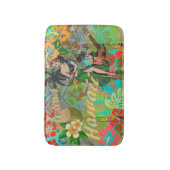 Hawaii Flower Hula  Floral Graphic Badmat (Voorkant Verticaal)