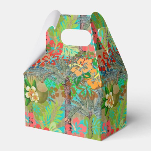 Hawaii Flower Hula  Floral Graphic Bedankdoosjes (Voorkant Zijde)