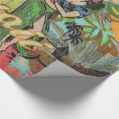 Hawaii Flower Hula  Floral Graphic Cadeaupapier (Hoek)