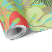 Hawaii Flower Hula  Floral Graphic Cadeaupapier (Rol Hoek)