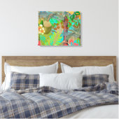 Hawaii Flower Hula  Floral Graphic Canvas Afdruk (Insitu (Slaapkamer))