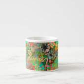Hawaii Flower Hula  Floral Graphic Espresso Kop (Voorkant)