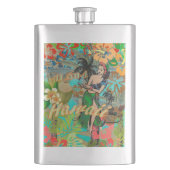 Hawaii Flower Hula  Floral Graphic Flacon (Voorkant)