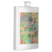 Hawaii Flower Hula  Floral Graphic Flacon (Rechts)