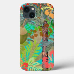 Hawaii Flower Hula  Floral Graphic iPhone 13 Hoesje