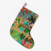 Hawaii Flower Hula  Floral Graphic Kleine Kerstsok (Voorkant (Hangend))