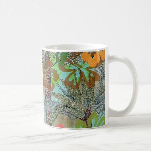 Hawaii Flower Hula  Floral Graphic Koffiemok (Rechts)