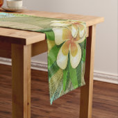 Hawaii Flower Hula  Floral Graphic Korte Tafelloper (Voorbeeld)