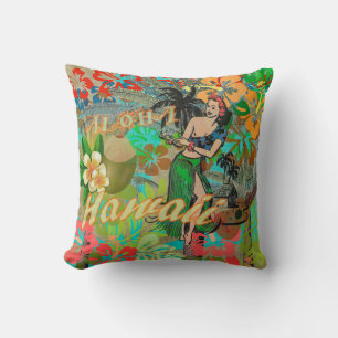 Hawaii Flower Hula Floral Graphic Kussen
