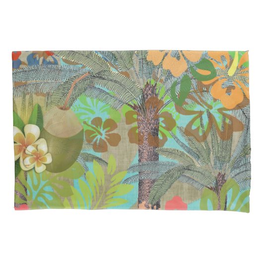 Hawaii Flower Hula Floral Graphic Kussensloop (Voorkant)