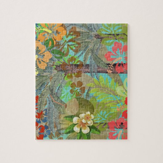 Hawaii Flower Hula Floral Graphic Legpuzzel (Verticaal)
