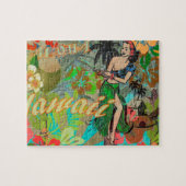Hawaii Flower Hula Floral Graphic Legpuzzel (Horizontaal)