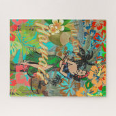 Hawaii Flower Hula  Floral Graphic Legpuzzel (Horizontaal)