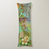 Hawaii Flower Hula  Floral Graphic Lichaamskussen (Achterkant (Verticaal))