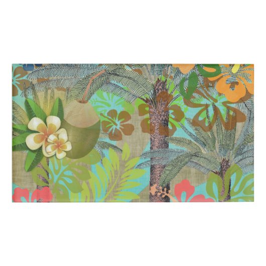 Hawaii Flower Hula Floral Graphic Naambadge (Voorkant)