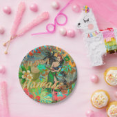 Hawaii Flower Hula Floral Graphic Papieren Bordje (Feest)