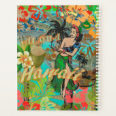 Hawaii Flower Hula  Floral Graphic Planner (Achterkant)