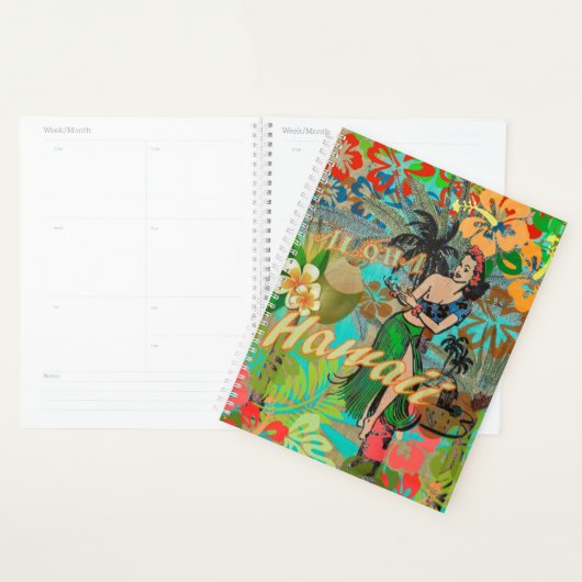 Hawaii Flower Hula  Floral Graphic Planner (Display)