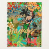 Hawaii Flower Hula  Floral Graphic Planner (Voorkant)
