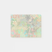 Hawaii Flower Hula Floral Graphic Post-it® Notes (Voorkant)