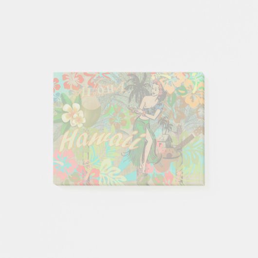 Hawaii Flower Hula Floral Graphic Post-it® Notes (Voorkant)