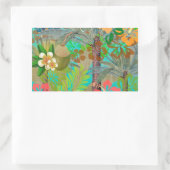Hawaii Flower Hula  Floral Graphic Rechthoekige Sticker (Tas)