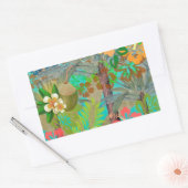 Hawaii Flower Hula  Floral Graphic Rechthoekige Sticker (Envelop)