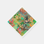 Hawaii Flower Hula Floral Graphic Servet (Hoek)