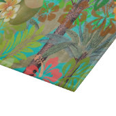 Hawaii Flower Hula  Floral Graphic Snijplank (Hoek)