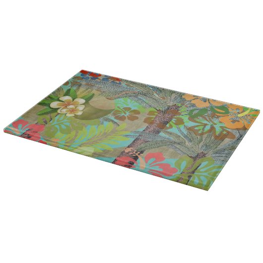 Hawaii Flower Hula Floral Graphic Snijplank (Hoek)