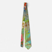 Hawaii Flower Hula  Floral Graphic Stropdas (Achterkant)