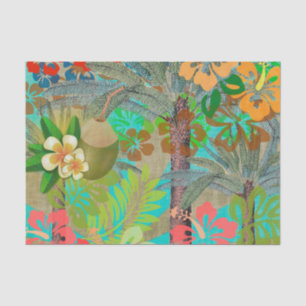 Hawaii Flower Hula Floral Graphic Tissuepapier