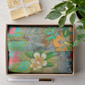 Hawaii Flower Hula  Floral Graphic Tissuepapier (Geschenk)