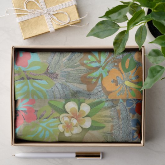 Hawaii Flower Hula  Floral Graphic Tissuepapier (Geschenk)