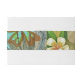 Hawaii Flower Hula  Floral Graphic Uitnodigingen Wikkel (Achterkant Voorbeeld)