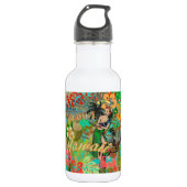 Hawaii Flower Hula  Floral Graphic Waterfles (Voorkant)