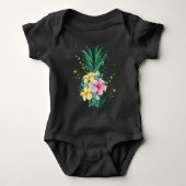 Hawaii Flower Pineapple Art Vacking Romper (Voorkant)