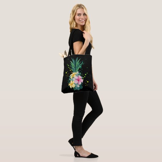 Hawaii Flower Pineapple Art Vacking Tote Bag (Op model)