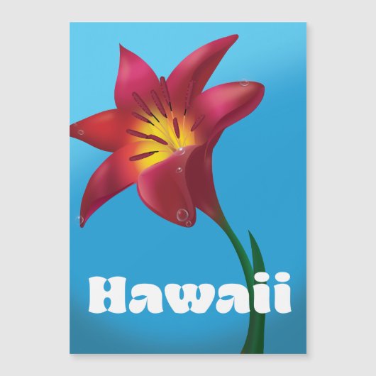 Hawaii Flower Travel print (Voorkant)