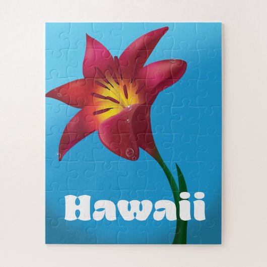 Hawaii Flower Travel print Legpuzzel (Verticaal)