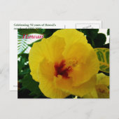 Hawaii Flower Yellow Hibiscus Briefkaart (Voorkant / Achterkant)