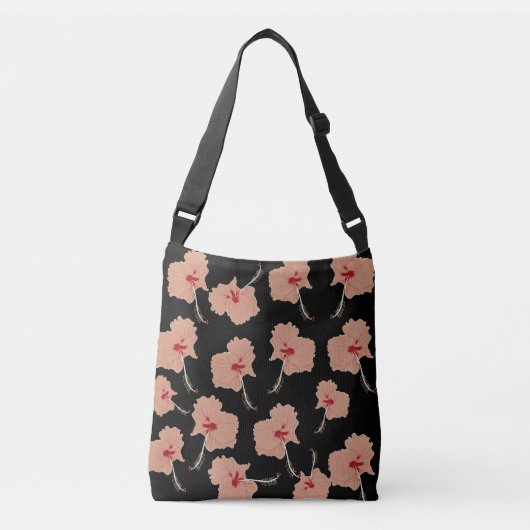 Hawaii Flowers Crossbody Tas (Voorkant)