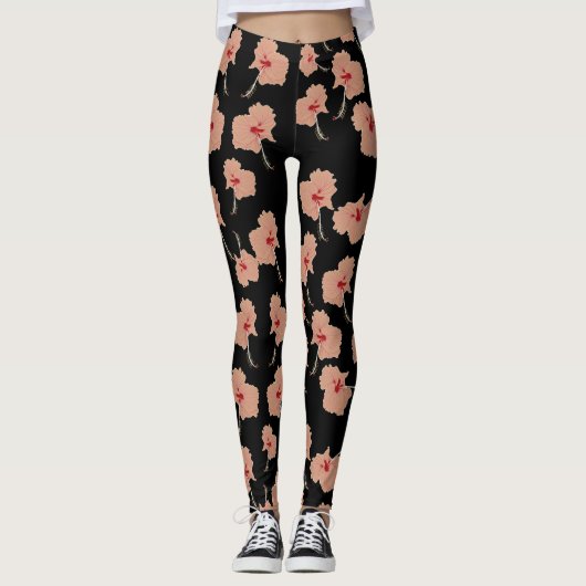 Hawaii Flowers Leggings (Voorkant)