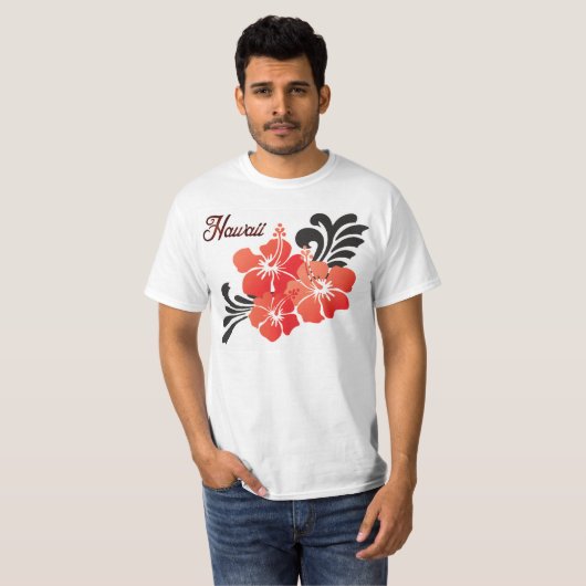 Hawaii Flowers T-shirt (Voorkant volledig)