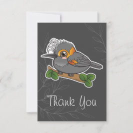 Hawaii Forest Bird Akohekohe Bedankkaart