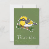 Hawaii Forest Bird Palila Bedankkaart (Voorkant)